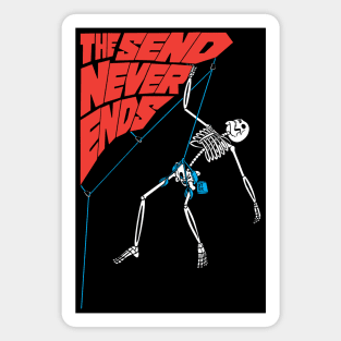 The Send Never Ends (red & cyan) Magnet